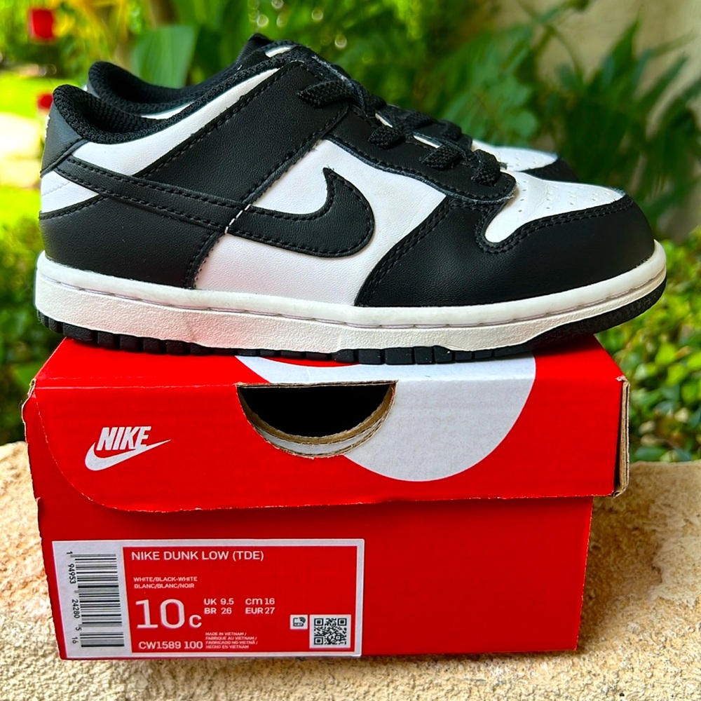 Nike Kids Toddler Dunk Low Casual Panda